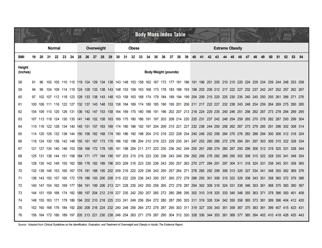 metric bmi calculation
