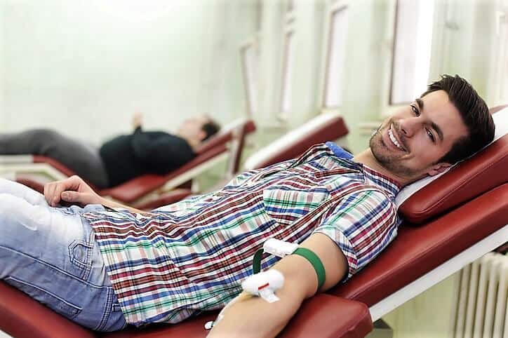 does donating blood burn calories