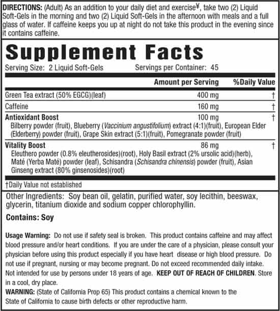 Green Tea Fat Burner Review (UPDATE Jan 2018) 14 Things You Need to Know