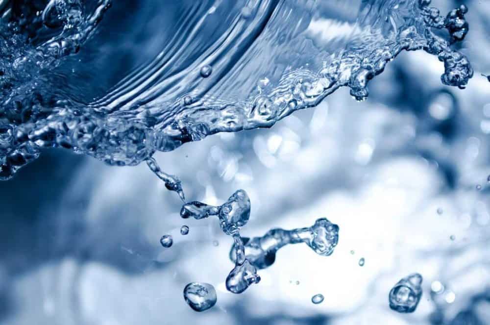 up close shot of water